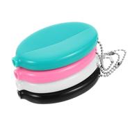 VALICLUD 4pièces Pochettes à Monnaie Ovales avec Chaîne Organiseur De Monnaie Portable pour Hommes Et Femmes pour Voyage Et Usage Quotidien