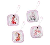 VALICLUD 4pièces Porte- Forme De Cartoon Licorne à Main pour Garçon Fille Bourse Adorable Et Pratique pour Rangement