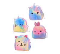 VALICLUD 4pièces Porte-Monnaie Sac Forme De Licorne Pochette De Rangement pour Monnaie Sac à Monnaie De Rangement pour