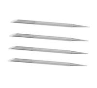 VALICLUD 4Pièces Poussoir à Ongles Acier Inoxydable Ergonomique Outil Multifonctionnel pour Éliminer Cuticules et Saleté Ongles pour Ongles et Nail Art