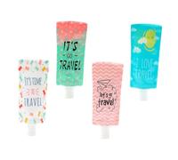 VALICLUD 4pièces Sac de Voyage pour Lotion Sac Distributeur de Shampoing Vide Plastique Étanche et Réutilisable