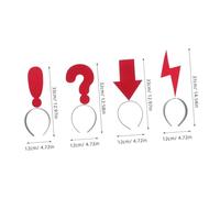 VALICLUD 4pièces Serre-tête Forme De Flèche Pour Fêtes Lot De Accessoires Pour Cheveux Pour Fêtes Costumées Célébrations