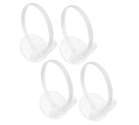 VALICLUD 4pièces Support De Cache-oreilles Cadre Plastique Kit De Construction Support Transparent Interchangeable Pour Bricolage Intérieur