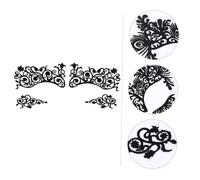 VALICLUD 5 Autocollants Eyeliner Dentelle Pochoir Maquillage Halloween Stickers Visage Cosplay