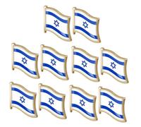 VALICLUD 5 Ensembles Broche Drapeau Broche Israélienne National Revers Pour Hommes Épingle En Émail Épingles Épinglettes De Chemise Broches Drapeau Israélien Alliage 2 Pièces * 5