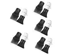 VALICLUD 5 Ensembles Buse De Sèche-cheveux Accessoires Sèche-cheveux Universel Accessoire De Peigne Pour Sèche-cheveux Sèche-linge À Séchoir Démêler Diffuseur Buses Plastique 2 Pièces * 5