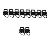 VALICLUD 5 Ensembles Kit De Support De Béquille Ton Porte-canne Pour Adultes Porte-cannes Pour Fauteuils Support De Fixation De Canne Plastique Noir 2 Pièces * 5