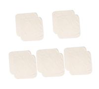VALICLUD 5 Ensembles Serviette Débarbouillettes Pour Le Visage Faire Le Ménage De Toilette Lingettes Nettoyantes Pour Le Visage Essuie-face Fibre De Bambou Beige 2 Pièces * 5