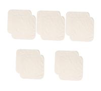 VALICLUD 5 Ensembles Tissu De Nettoyage De Fibres De Bambou Faire Le Ménage De Toilette Exfoliant Serviettes Exfoliantes Pour Le Visage Serviette Nettoyante Visage Beige 2 Pièces * 5