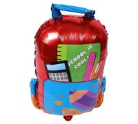 VALICLUD 5 Pièces Ballons Aluminium Forme de Cartable pour Décoration de Rentrée Scolaire de Ballons Festifs pour Fête Décole Maternelle et Première