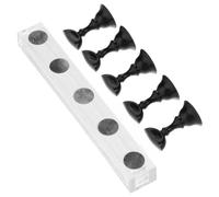 VALICLUD 5 Pièces Base de la carte nail pour support de formation de doigt de manucure artificiel faux Clous avec appuyez sur le support d'ongle pratiquer la main des ongles Plastique Noir