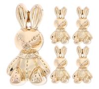 VALICLUD 5 Pièces Boutons de Couture Lapin en Alliage Rétro Vintage pour Décoration DIY et Remplacement, Adaptés pour Atelier de Couture ou Usage Domestique