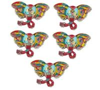 VALICLUD 5 Pièces Broche d'éléphant peinte en couleur broche vintage bijoux de broche accessoires vintage épingle à nourrice bijoux broches épinglette éléphant alliage