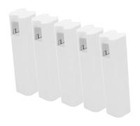 VALICLUD 5 pièces de Poignées Carrées Plastique pour Cordon de Stores et Rideaux Accessoires de Tirage pour Rideaux Poids Stabilisateur et Installation Facile Blanc