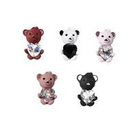 VALICLUD 5 pièces Décorations Ongles Manucure Ours Mignon Nail Art Accessoires DIY Résistants pour Salon et Usage Domestique