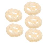 VALICLUD 5 pièces Éponge de Loofah Naturelle pour Plateau Vaisselle Accessoire et Exfoliant pour Salle de Bain et Cuisine