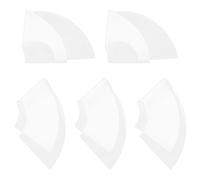 VALICLUD 5 Pièces Éventails Pliants Vierges pour Sublimation et Estampage en Papier Blanc Surface Pliable Dimensions 33x66cm pour Événements et Entreprises