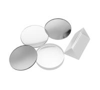 VALICLUD 5 Pièces Kit de Lentilles Optiques Verre Polies pour Expériences Physiques Lentilles Convexes et Concaves Rondes pour Enseignement et Laboratoire