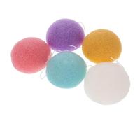 VALICLUD 5 pièces Lot de Éponges Visage Exfoliantes et Nettoyage Profond et Élimination des Peaux Mortes Légères et Portables pour Soin Quotidien et Voyage