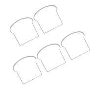 VALICLUD 5 pièces Lot de Inox Forme Toast pour Biscuits DIY Découpe Pâte Fondant Fruits et Ustensiles Pâtisserie pour Amateurs et