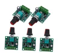 VALICLUD 5 pièces Régulateur de Vitesse Pwm Basse Tension pour Moteurs Dc avec Bouton Réglable Contrôle Précis et Variable Adapté pour Électronique et Modélisme