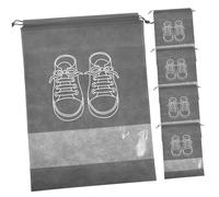 VALICLUD 5 pièces Sacs de Rangement Chaussures Poussière avec Fenêtre Transparente Lot Cordon Non Tissé pour Organisateur Valise et Voyage