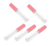 VALICLUD 5 Pièces Tubes De Brillant à Lèvres Vides Kit De Fabrication De Brillant à Lèvres Bricolage Tubes Vides De Brillant à Lèvres Tube D'eye-liner Vide Plastique Rose