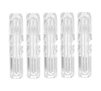VALICLUD 5 pièces Tubes de Gloss à Lèvres Rechargeables Transparentes Flacons Miniatures pour Soin des Lèvres et Gloss Tube Vide Portable pour Mélange et Voyage
