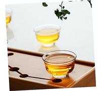 VALICLUD 5 pièces Verre à Thé Verre Borosilicate Haute Résistance Tasses Transparentes Élégantes pour Boissons Chaudes Lot de Tasses à Thé pour Maison et Bureau