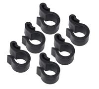 VALICLUD 50 Clips de Fixation pour Tuyau D'irrigation Goutte à Goutte en Plastique Noir, 16 Supports Suspendus pour Conduite d'eau de Serrage, Colliers Rapides pour Jardin et Matériel