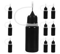 VALICLUD 50 Pcs Bouteilles Applicatrices Précision pour Colle et Liquides Flacons Souples en Plastique 10ml pour Arts Créatifs et Papier Quilling