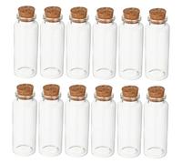 VALICLUD 50 Pièces Bouteille Décorative De Paysage Mini Flacon à Bouteille en Verre Décorative avec Bouchon Pots en Verre De Potions Transparent Liège