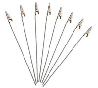 VALICLUD 50 Pièces Clips de Messages Pince Crocodile en Fil Métallique Nickelé Robuste pour Photos et Notes Support Carte de Table Pratique pour Fêtes