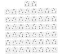 VALICLUD 50 pièces Crochet Adhésif pour Assiettes Invisibles Multifonction Support Mural Gain de Place Accroche-assiette Pratique pour Cuisine et Décoration Large