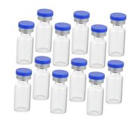 VALICLUD 50 pièces Flacons Verre Transparent Vials avec Bouchons Étanches pour Échantillonnage de Idéaux pour Industrie Pharmaceutique et Chimique