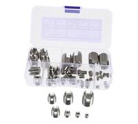 VALICLUD 50 pièces Inserts Filetés Auto-taraudeurs Acier Inoxydable Kit de Réparation Renforcement Filetage Intérieur avec Montage Rapide Manche Protecteur pour Vis Métalliques