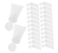 VALICLUD 50 pièces Lot de Tubes Vides Plastique pour Cosmétiques Bouteilles Rechargeables Étanches pour Crème Nettoyant Visage et Lotion Mains Flacons Compacts pour Voyage