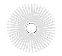 VALICLUD 50 pièces Palette de Ongles Transparente Éventail Supports Art Ongulaire pour Pratique Modèles pour Vernis à Ongles Outils Affichage Couleur pour Débutants et