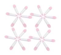 VALICLUD 50 Pièces Silicone Lip Brush And Glitter Eyeshadow Applicator Dual Ended Makeup Tool Reusable Soft Silicone Applicator For Lip Gloss And Eye Shadow