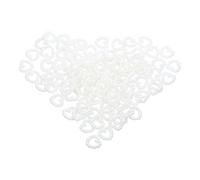 VALICLUD 500 Pièces Décoration Gâteau Perles Blanc en Résine de Cœur, Accessoire Mariage Léger et Élégant pour Fête et Réception
