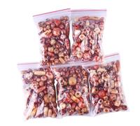 VALICLUD 500 Pièces Perles de Tresses Diy pour Dreadlocks Accessoires de Naturel pour Braidings et Créations Personnalisées