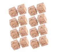 VALICLUD 50pièces Coffret Cadeau Boîte à Bonbons Papier Kraft Contenant Cadeau Portable Pour -même Boîte Kraft