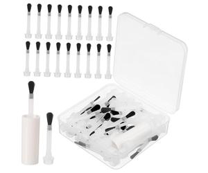 VALICLUD 50pièces Lot De Brosses De Rechange Pour Flacon De Vernis à Ongles Jetables Tête Plate Application Précise Répartition Uniforme Pour Salon De Manucure Professionnel