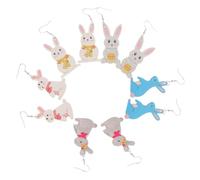 VALICLUD 5paires Boucles Oreilles Cuir Imprimé à Deux Faces Avec Motif De Lapin Parfaites Pour Pâques Original Et Élégant Pour