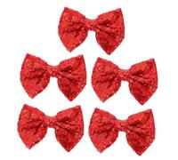 VALICLUD 5pièces Barrettes à Nœud Brillant à Paillettes Pinces à Cheveux Pour Noël De Barrettes Décoratives