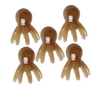 VALICLUD 5pièces Brosse à Shampoing Pour Massage Du Chevelu Peigne Guasha Masseur à Griffes De Poulpe Gratte-tête Outil De Massage Manuel Pour Tête Cheveux