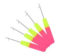 VALICLUD 5pièces Crochet Aiguille Pour Locks Cheveux Kit De Avec Crochets Ergonomiques Aiguilles à Pour Micro-tresses Et Tresses à Bulles