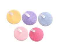 VALICLUD 5pièces Houppette Cosmétique Ronde Simple Outil De Maquillage Pour Fille Tampon Pour Visage Éponge De Nettoyage