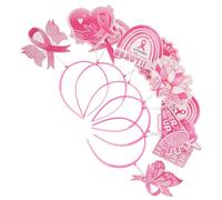 VALICLUD 5pièces Lot De Bandeaux Pour Femmes Accessoires De Coiffure Pour Sensibilisation Au Cancer Du Sein Bandeaux Décoratifs Pour Fête Et Photo