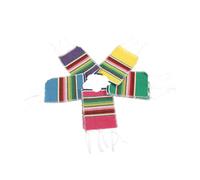 VALICLUD 5pièces Ponchos Colorés pour Bouteilles De Bière Décoratifs Mexicains Couvertures Mini Serapes Rayées Arc-Ciel pour Fêtes Cinco De Mayo